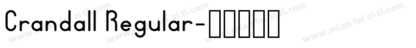 Crandall Regular字体转换